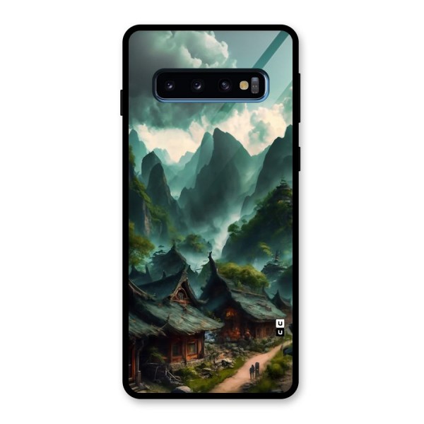Ancient Village Glass Back Case for Galaxy S10