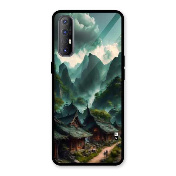 Ancient Village Glass Back Case for Oppo Reno3 Pro