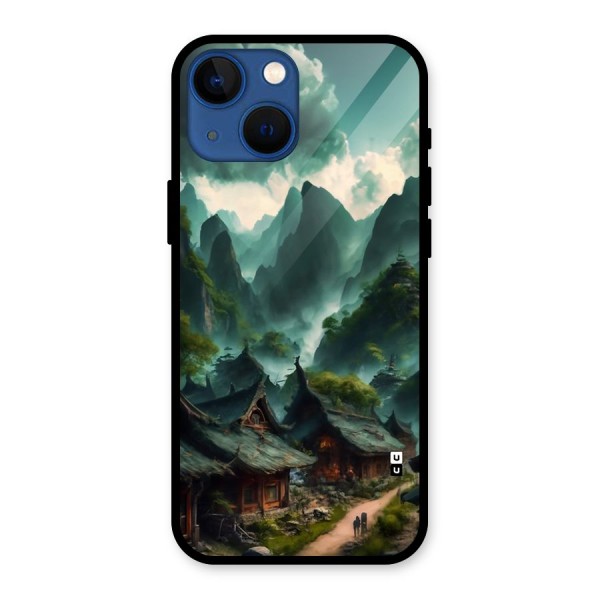 Ancient Village Glass Back Case for iPhone 13 Mini
