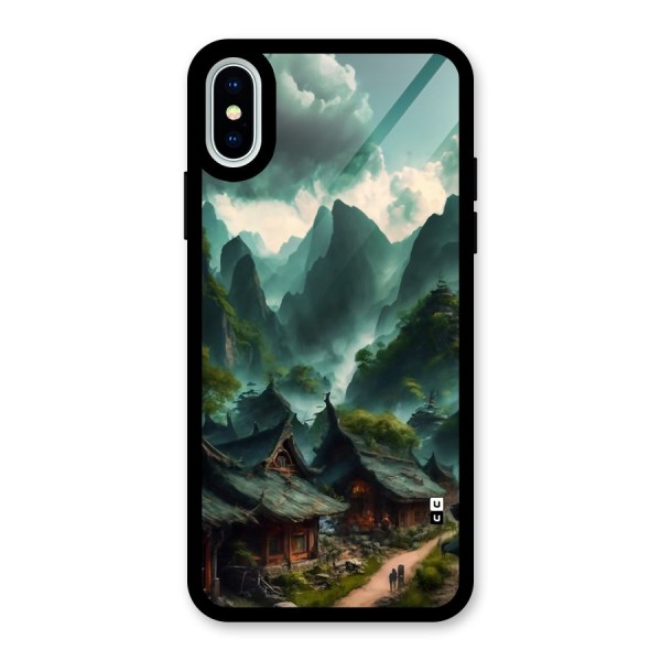 Ancient Village Glass Back Case for iPhone X