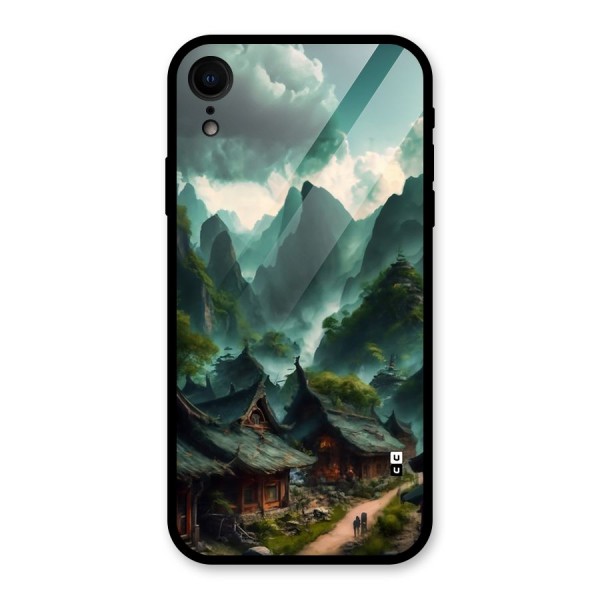 Ancient Village Glass Back Case for iPhone XR