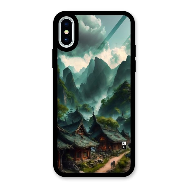 Ancient Village Glass Back Case for iPhone XS