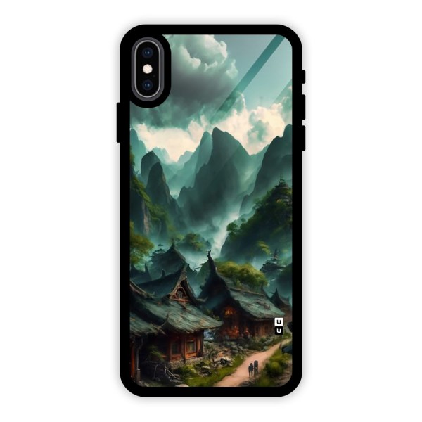 Ancient Village Glass Back Case for iPhone XS Max