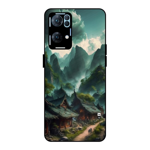 Ancient Village Metal Back Case for Oppo Reno7 Pro 5G