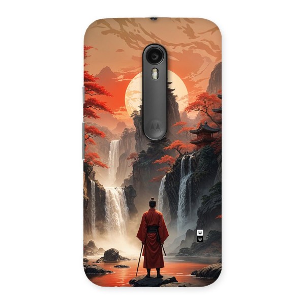 Ancient Waterfall Back Case for Moto G Turbo