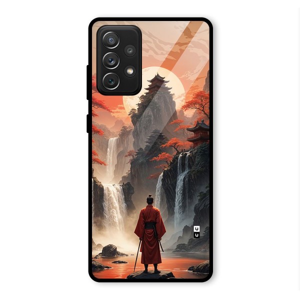 Ancient Waterfall Glass Back Case for Galaxy A72