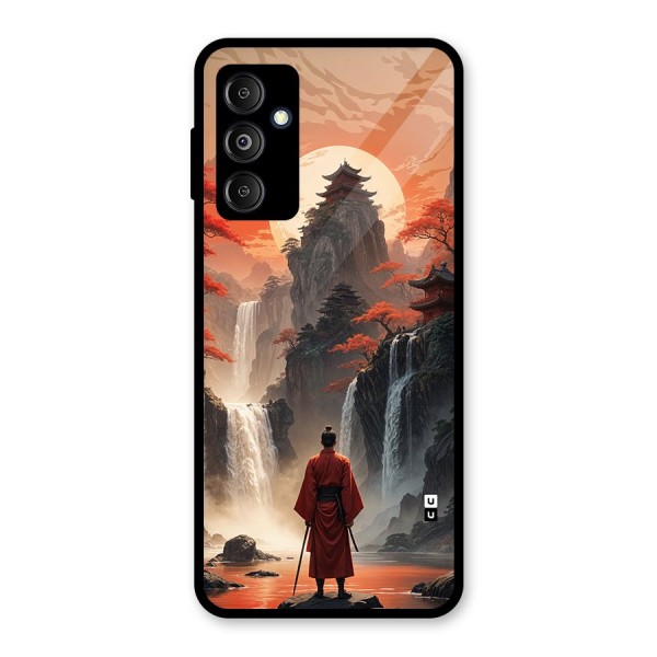 Ancient Waterfall Glass Back Case for Galaxy M14 5G