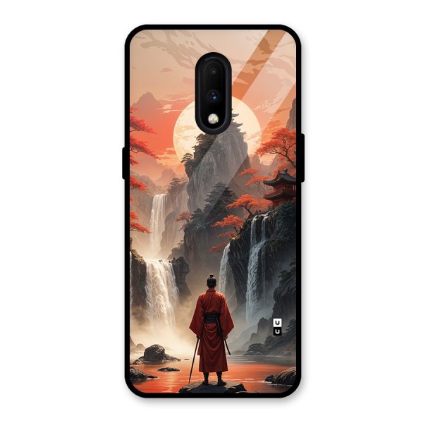 Ancient Waterfall Glass Back Case for OnePlus 7