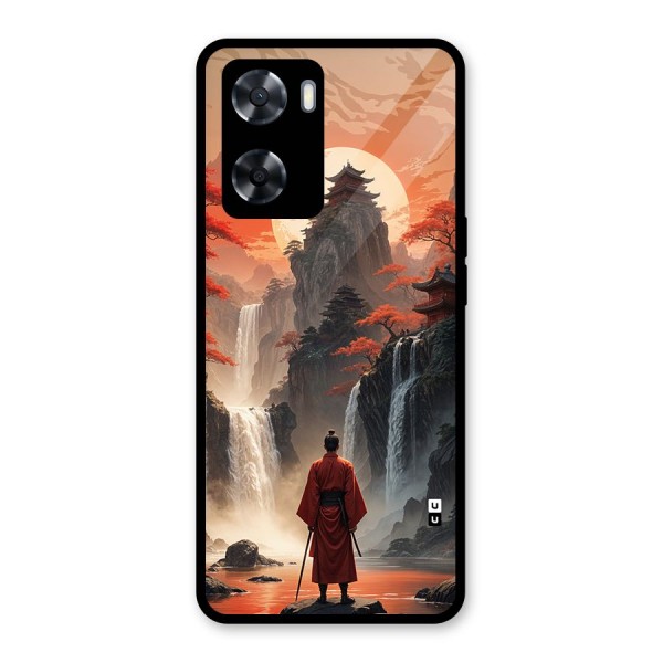 Ancient Waterfall Glass Back Case for Oppo A57 2022