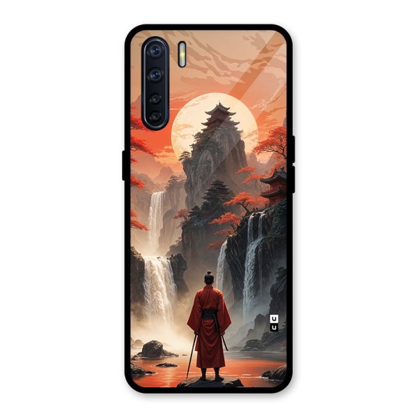 Ancient Waterfall Glass Back Case for Oppo F15