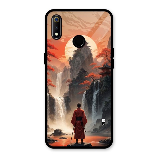 Ancient Waterfall Glass Back Case for Realme 3