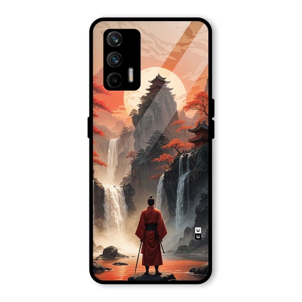 Ancient Waterfall Glass Back Case for Realme X7 Max