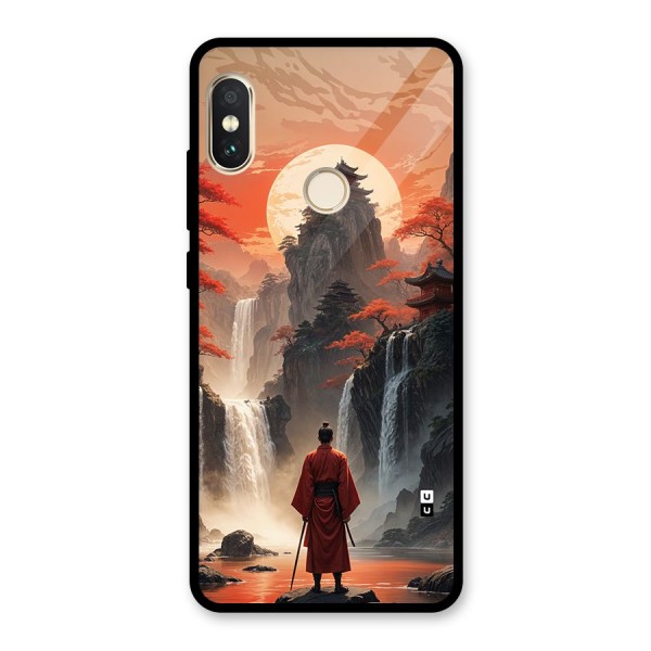 Ancient Waterfall Glass Back Case for Redmi Note 5 Pro