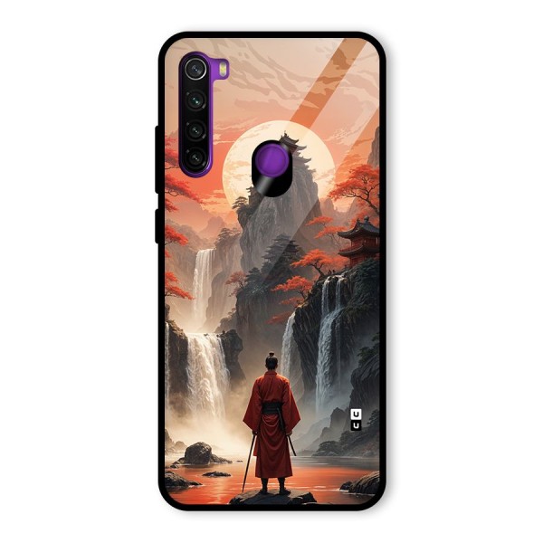 Ancient Waterfall Glass Back Case for Redmi Note 8