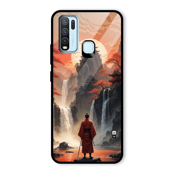 Ancient Waterfall Glass Back Case for Vivo Y30