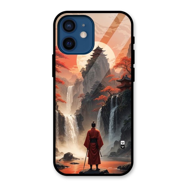 Ancient Waterfall Glass Back Case for iPhone 12 Mini