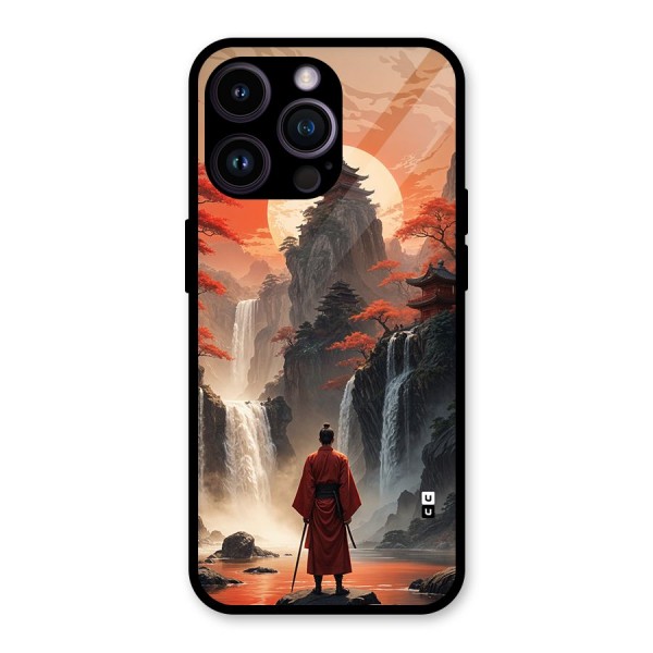Ancient Waterfall Glass Back Case for iPhone 14 Pro Max