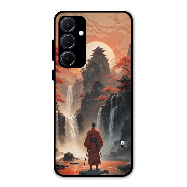Ancient Waterfall Metal Back Case for Galaxy A35