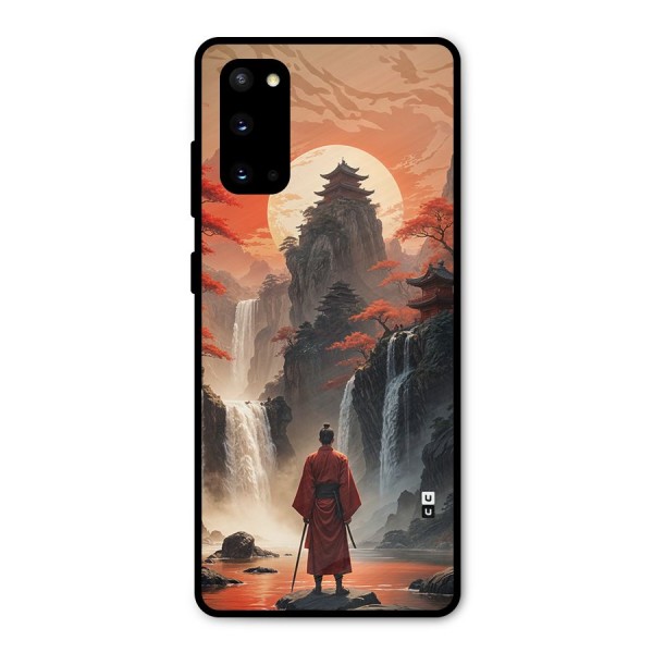 Ancient Waterfall Metal Back Case for Galaxy S20