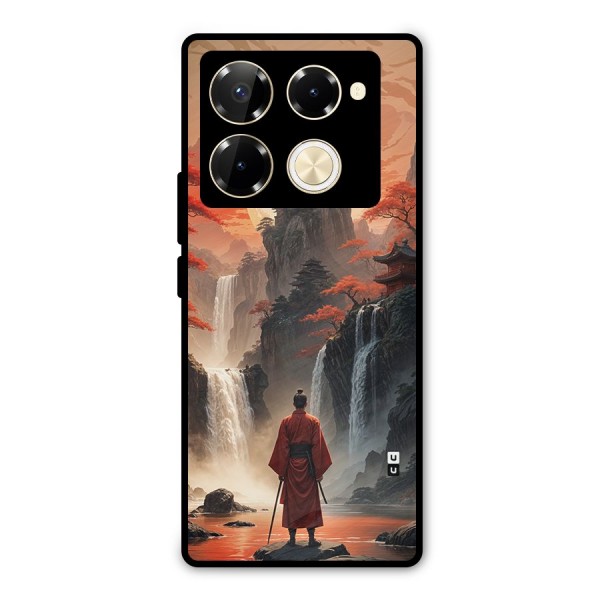 Ancient Waterfall Metal Back Case for Infinix Note 40 Pro Plus