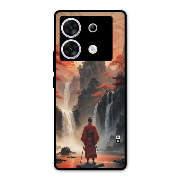 Ancient Waterfall Metal Back Case for Infinix Zero 30 5G