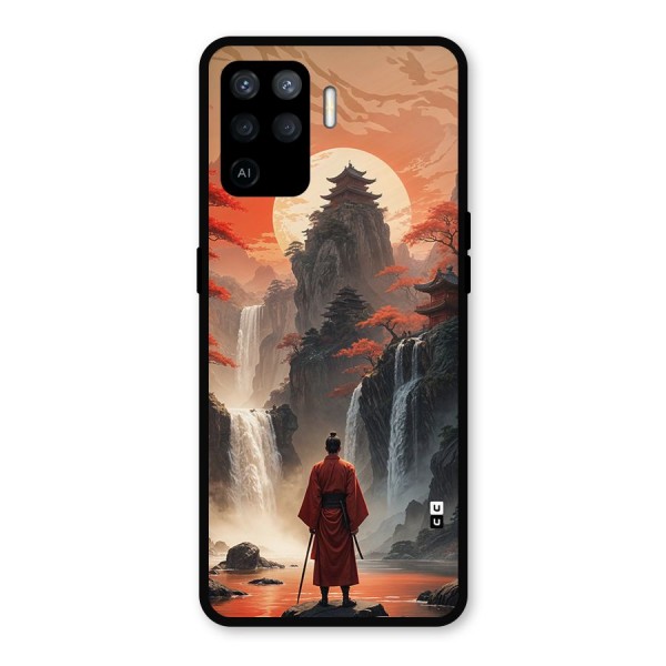 Ancient Waterfall Metal Back Case for Oppo F19 Pro
