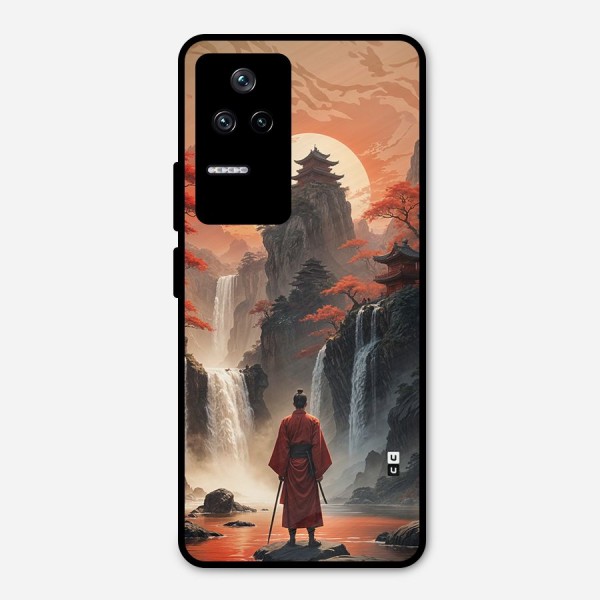 Ancient Waterfall Metal Back Case for Poco F4 5G