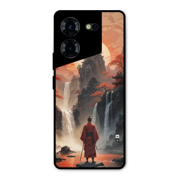 Ancient Waterfall Metal Back Case for Tecno Pova 5 Pro 5G