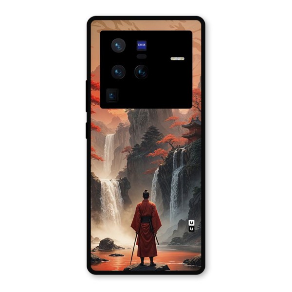Ancient Waterfall Metal Back Case for Vivo X80 Pro