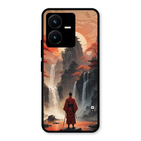 Ancient Waterfall Metal Back Case for Vivo Y22