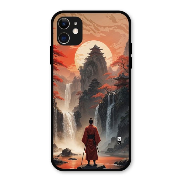 Ancient Waterfall Metal Back Case for iPhone 11