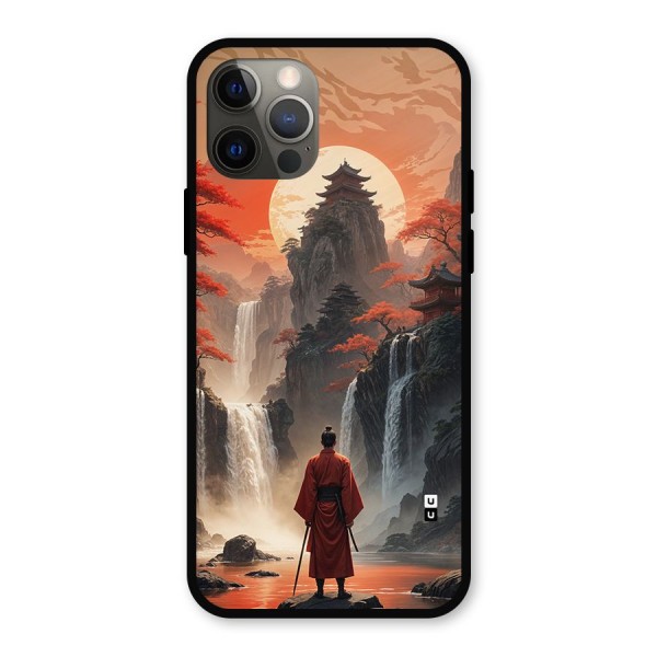 Ancient Waterfall Metal Back Case for iPhone 12 Pro