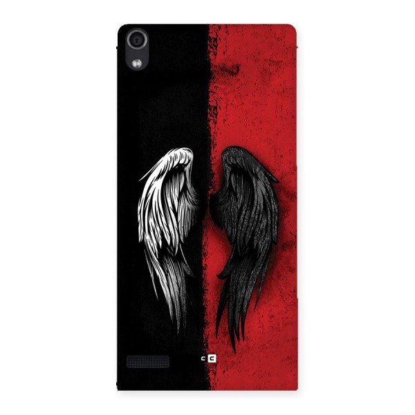 Angle Demon Wings Back Case for Ascend P6