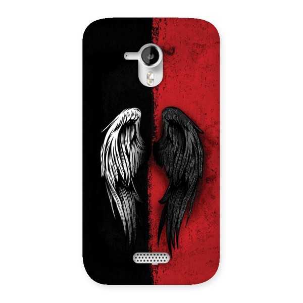 Angle Demon Wings Back Case for Canvas HD A116