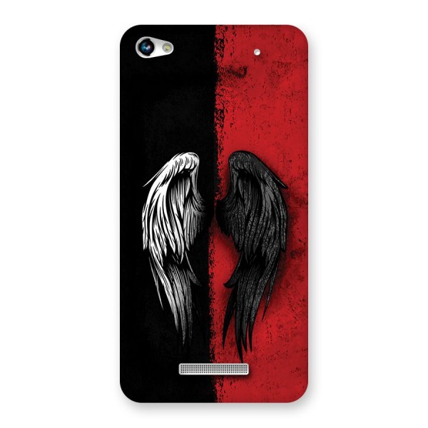 Angle Demon Wings Back Case for Canvas Hue 2 A316
