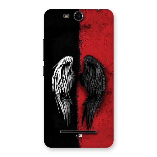 Angle Demon Wings Back Case for Canvas Juice 3 Q392