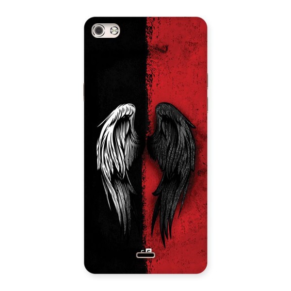 Angle Demon Wings Back Case for Canvas Silver 5