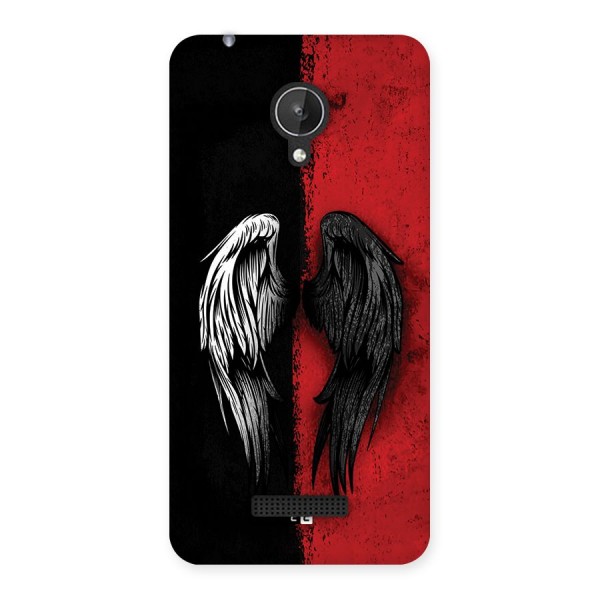 Angle Demon Wings Back Case for Canvas Spark Q380