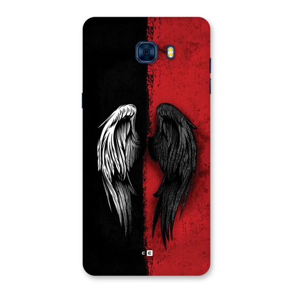Angle Demon Wings Back Case for Galaxy C7 Pro