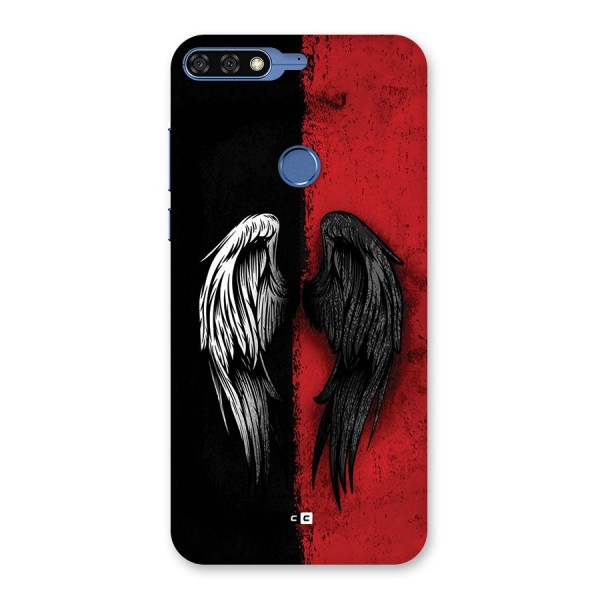 Angle Demon Wings Back Case for Honor 7C