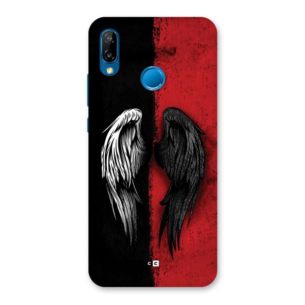 Angle Demon Wings Back Case for Huawei P20 Lite