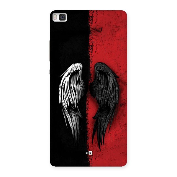 Angle Demon Wings Back Case for Huawei P8