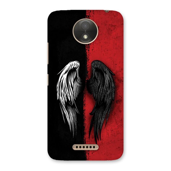 Angle Demon Wings Back Case for Moto C Plus