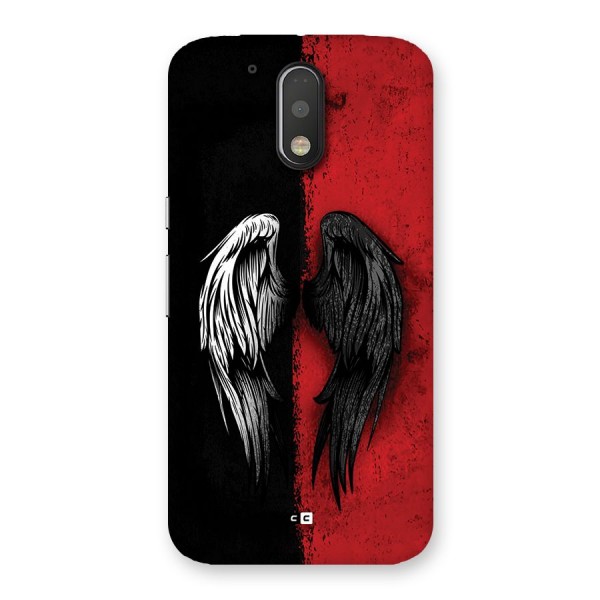 Angle Demon Wings Back Case for Moto G4 Plus
