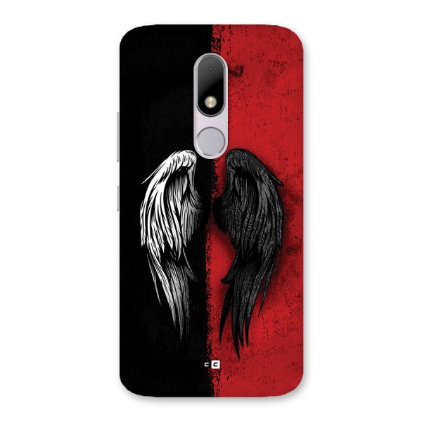 Angle Demon Wings Back Case for Moto M