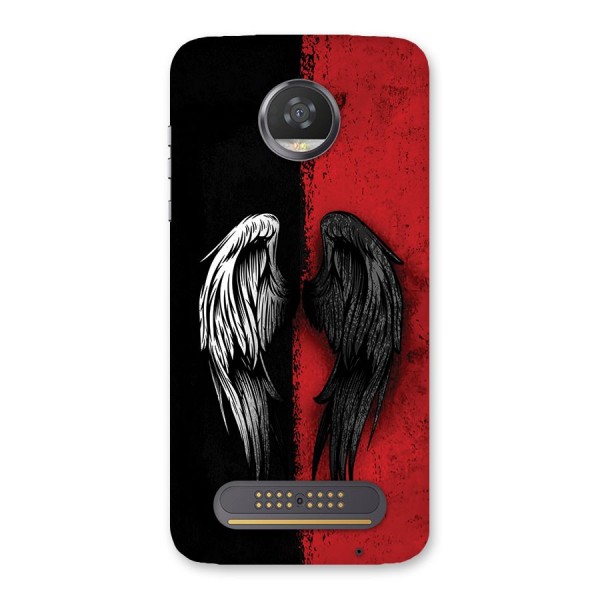 Angle Demon Wings Back Case for Moto Z2 Play