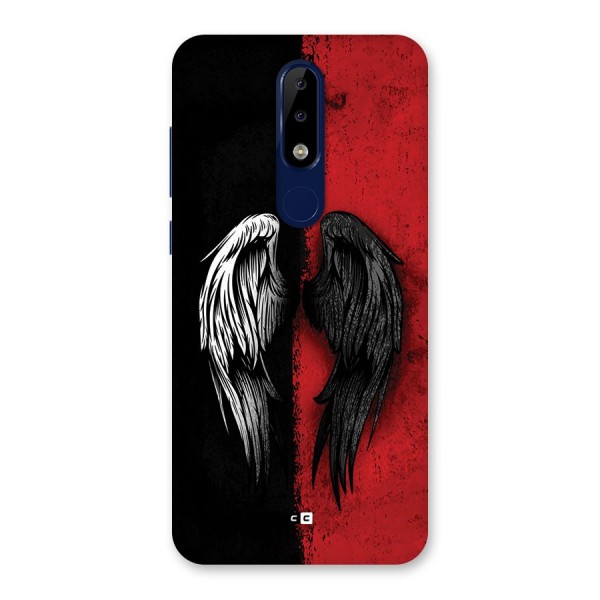 Angle Demon Wings Back Case for Nokia 5.1 Plus