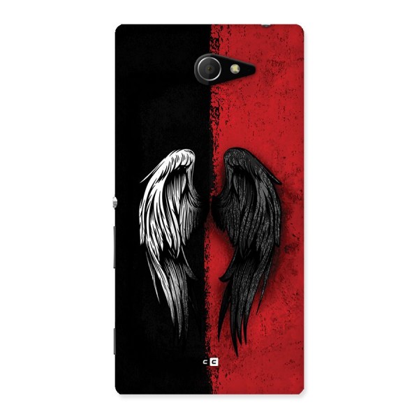 Angle Demon Wings Back Case for Xperia M2