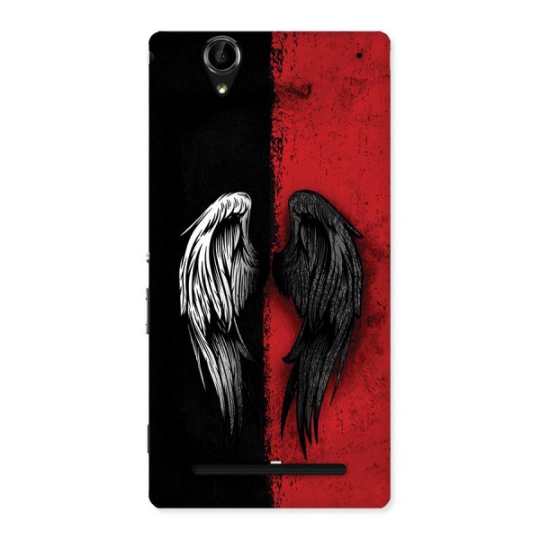 Angle Demon Wings Back Case for Xperia T2
