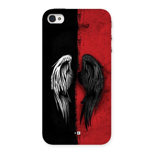 Angle Demon Wings Back Case for iPhone 4 4s